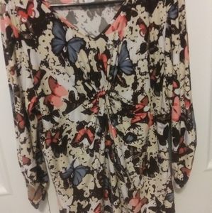 Christopher Banks P/XL Butterfly Blouse